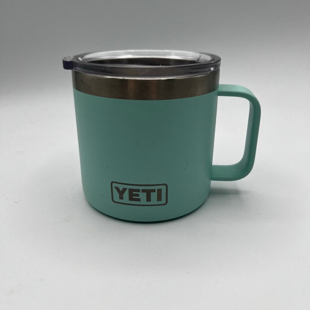 Yeti Rambler 14 OZ Stainless Steel Mug in Seafoam
